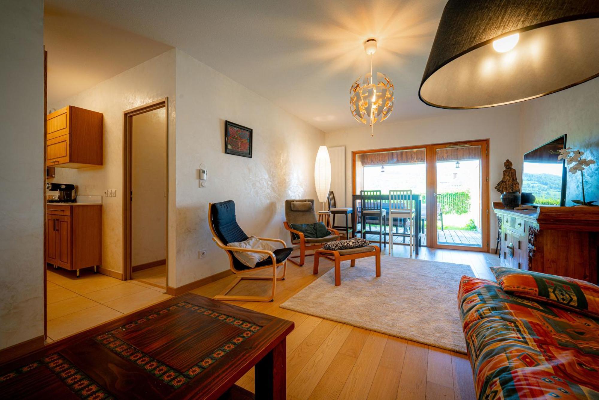 Vue Sur Les Montagnes-Wifi-Terrasse Apartment Saint-Jean-d'Arvey Ngoại thất bức ảnh